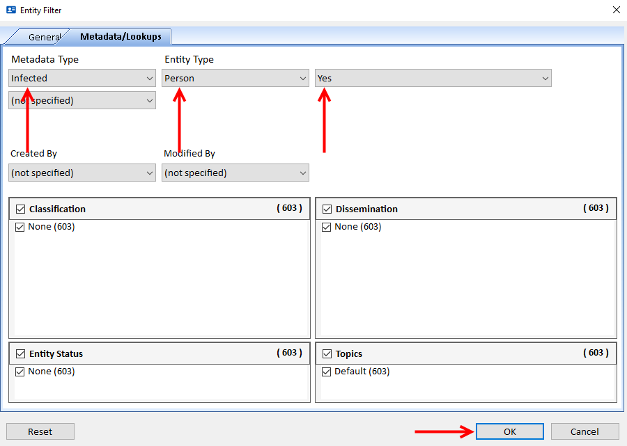 Entity Search Metadata Lookups