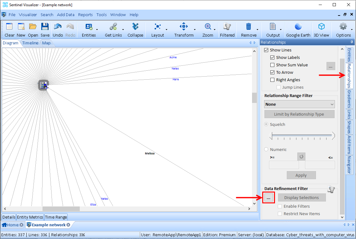 Relationship Data Refinement Filter