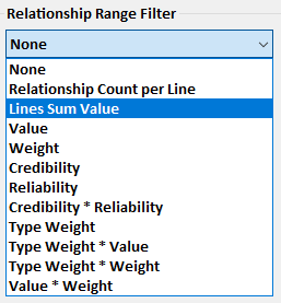 Relationship Range Menu