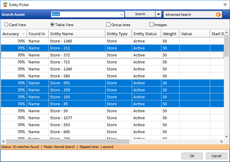 multi-select entity picker